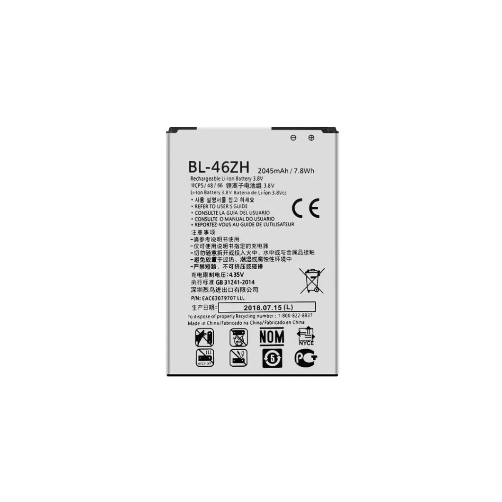 BATERIA LG K7 K8 PHOENIX 2 PHOENIX 3 LEON ESCAPE 3 LS675 MS330 K373 K371 BL46ZH