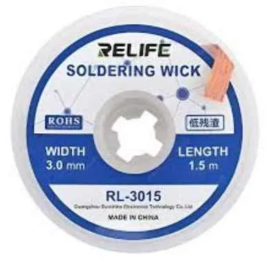 [3431] MALLA QUITA ESTAÑO RELIFE RL3015 3.0MM 1.5 METROS