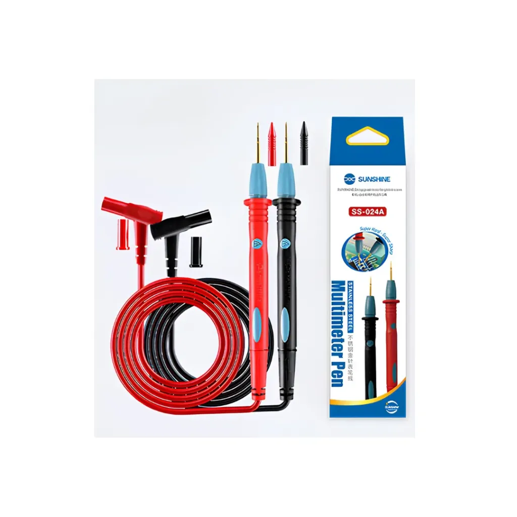 CABLE PARA TESTER MULTIMETRO PUNTA FINA SUNSHINE SS024A SS024