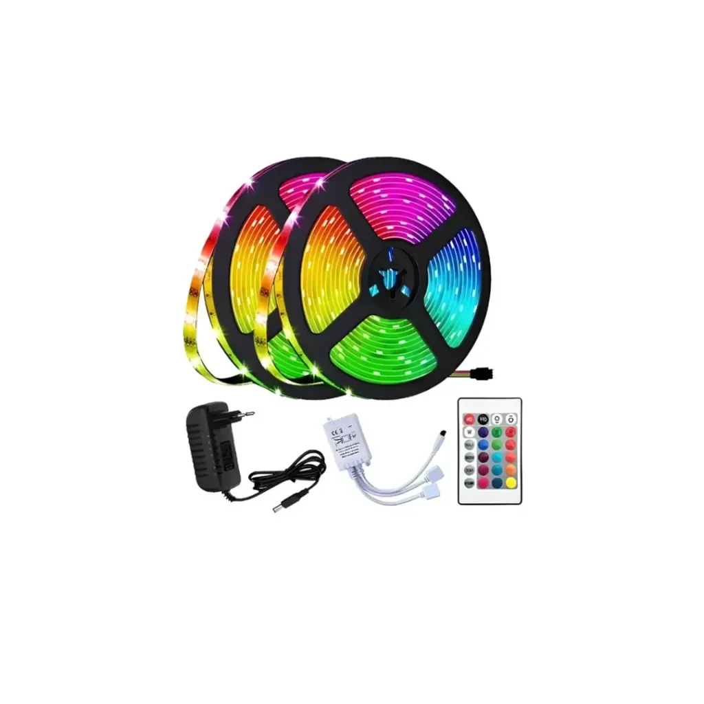 CINTA DE LUCES LED RGB 10 METROS CON REGULADOR