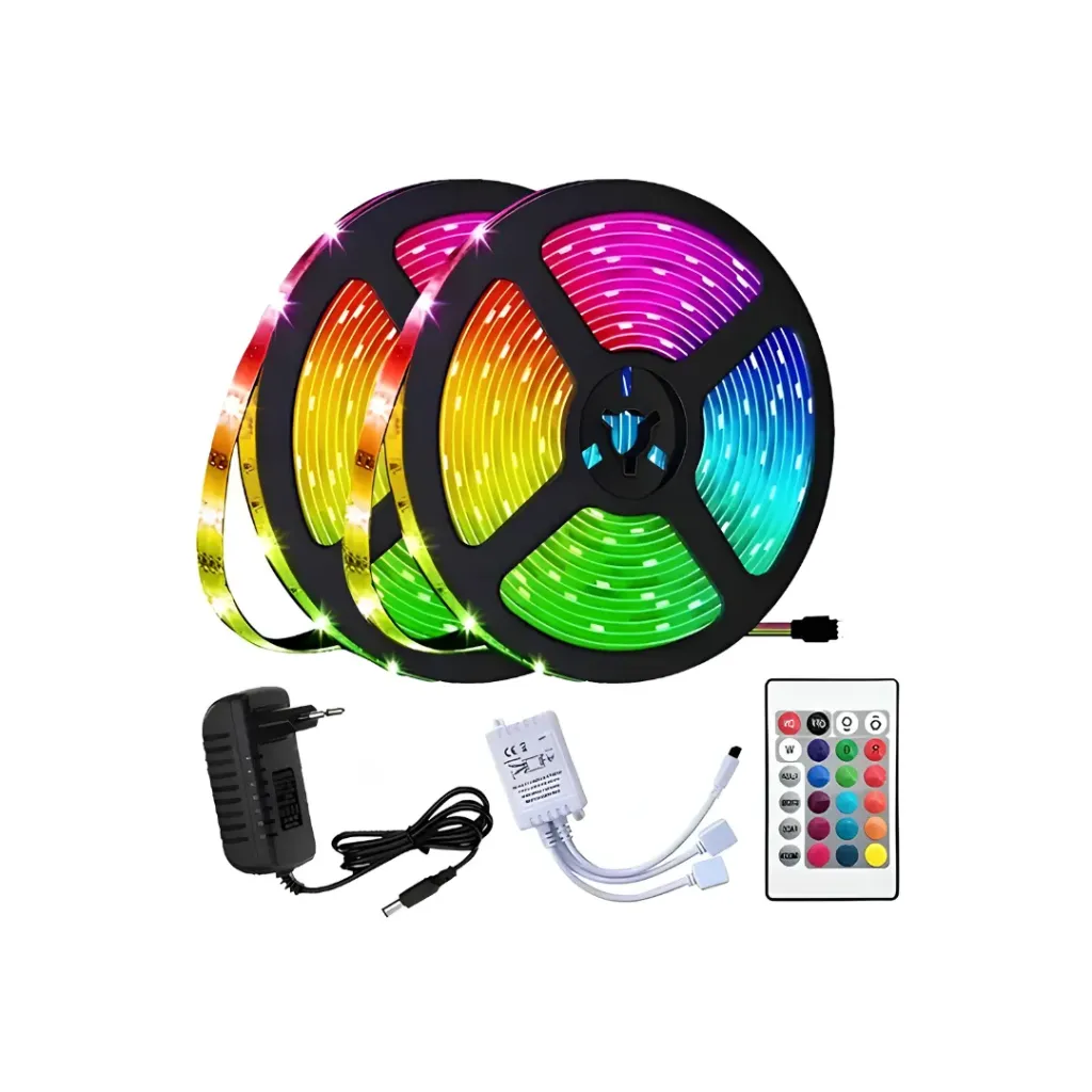 CINTA DE LUCES LED RGB 10 METROS CON REGULADOR