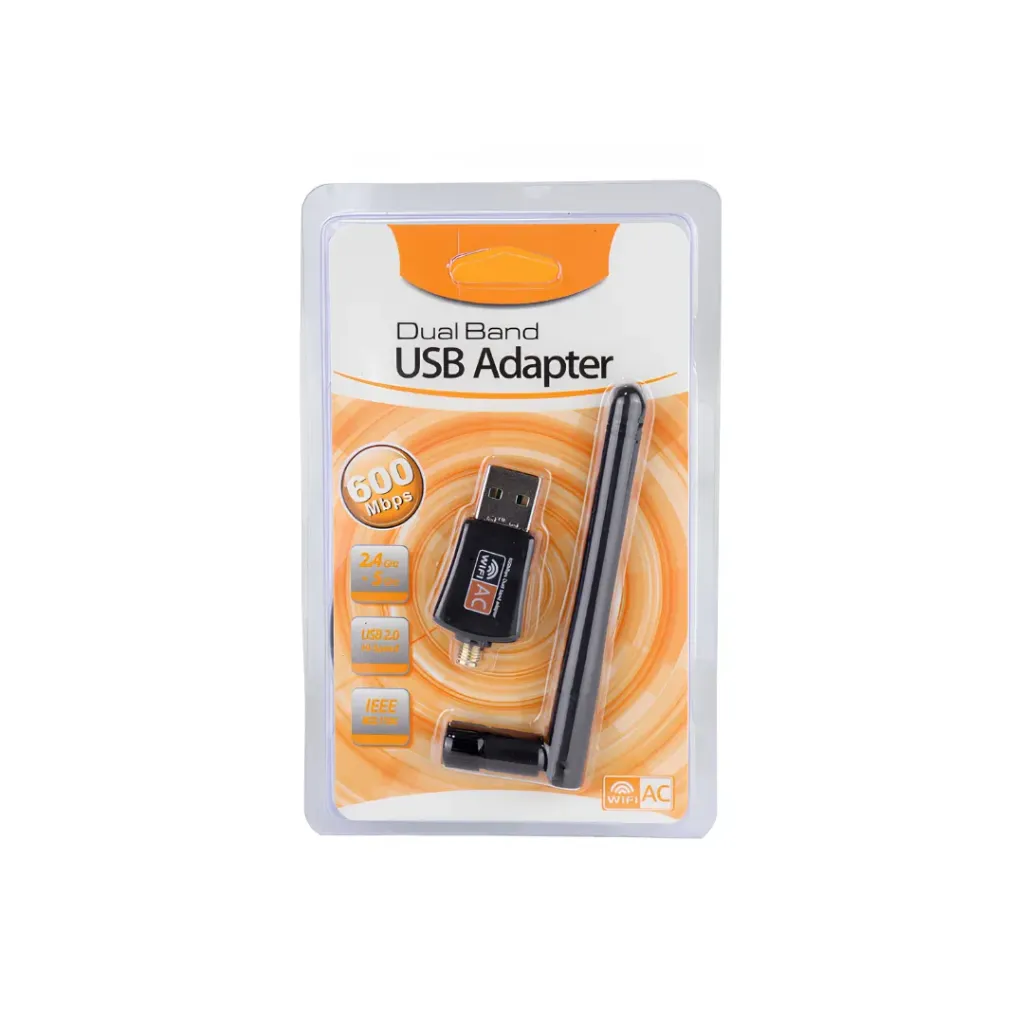 ANTENA WIFI DOBLE BANDA PARA PC USB 600MBPS