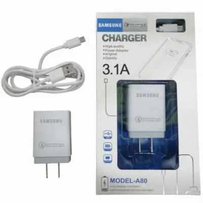 CARGADOR MICRO SAMSUNG A80 3.1AMP