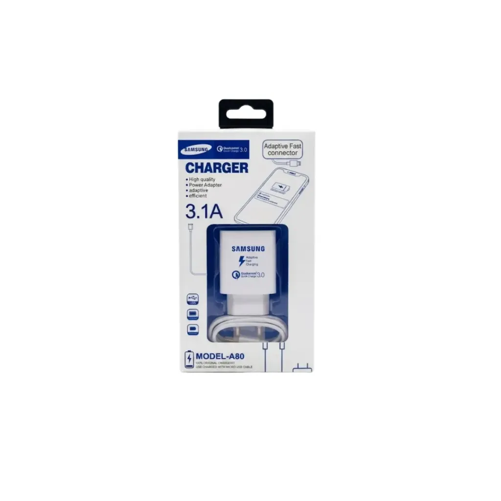 [2478] CARGADOR SAMSUNG A80 3.1AMP MICRO