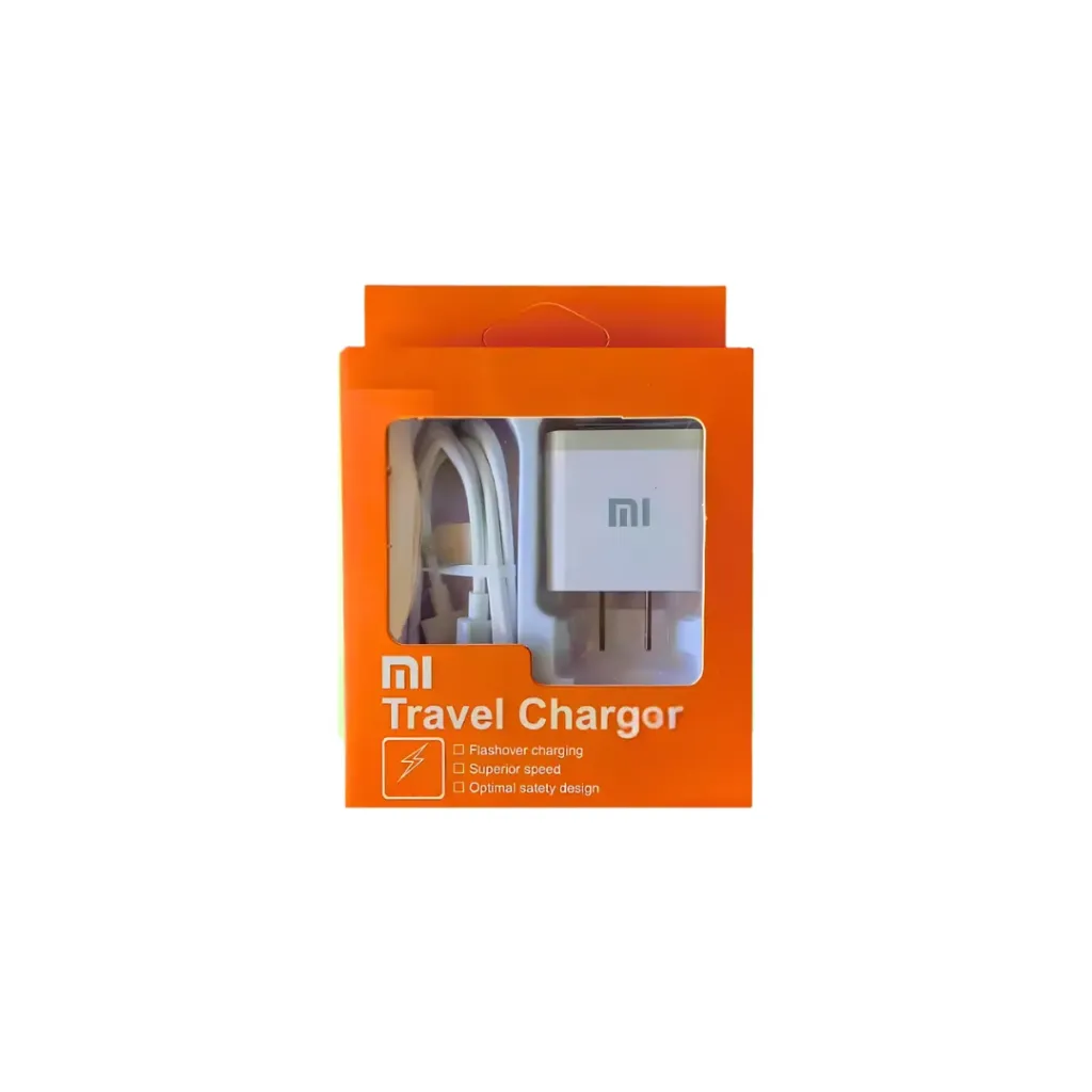 [1027] CARGADOR XIAOMI MICRO CAJA NARANJA 2 AMP