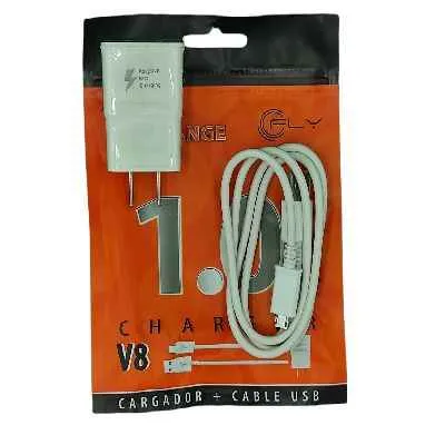 CARGADOR MICRO ORANGE FLY 1AMP 2 EN 1