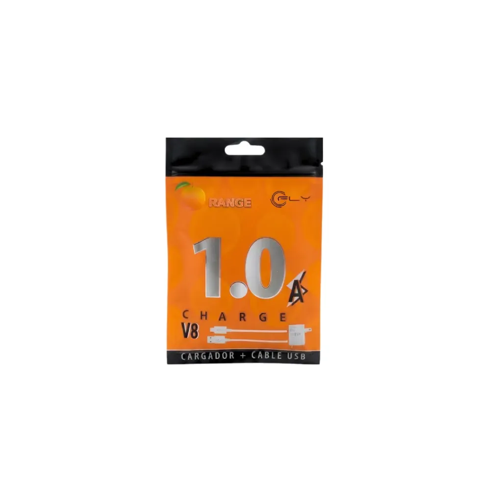 CARGADOR MICRO ORANGE FLY 1AMP 2 EN 1