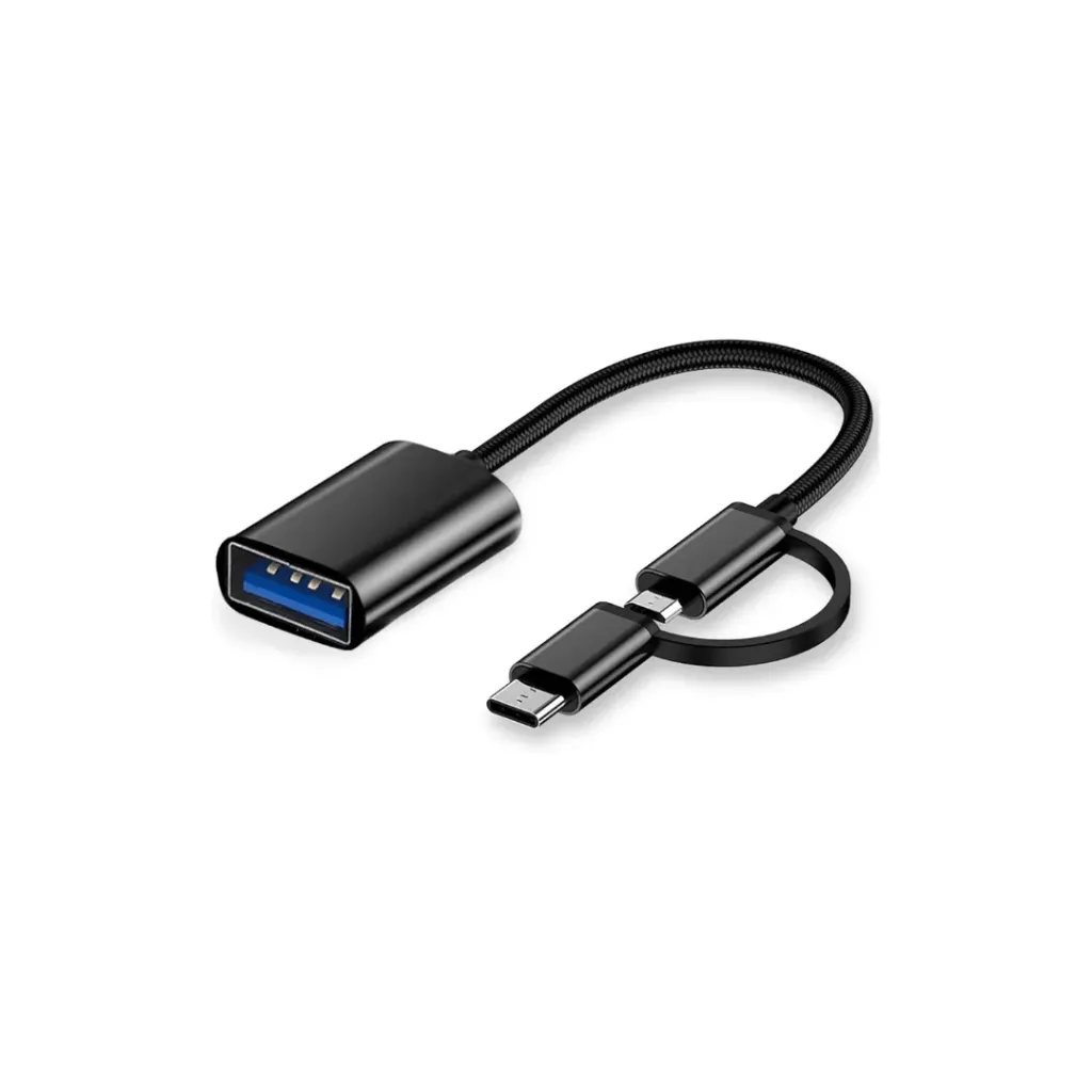 [2687] CABLE OTG 2 EN 1 TIPO C Y MICRO