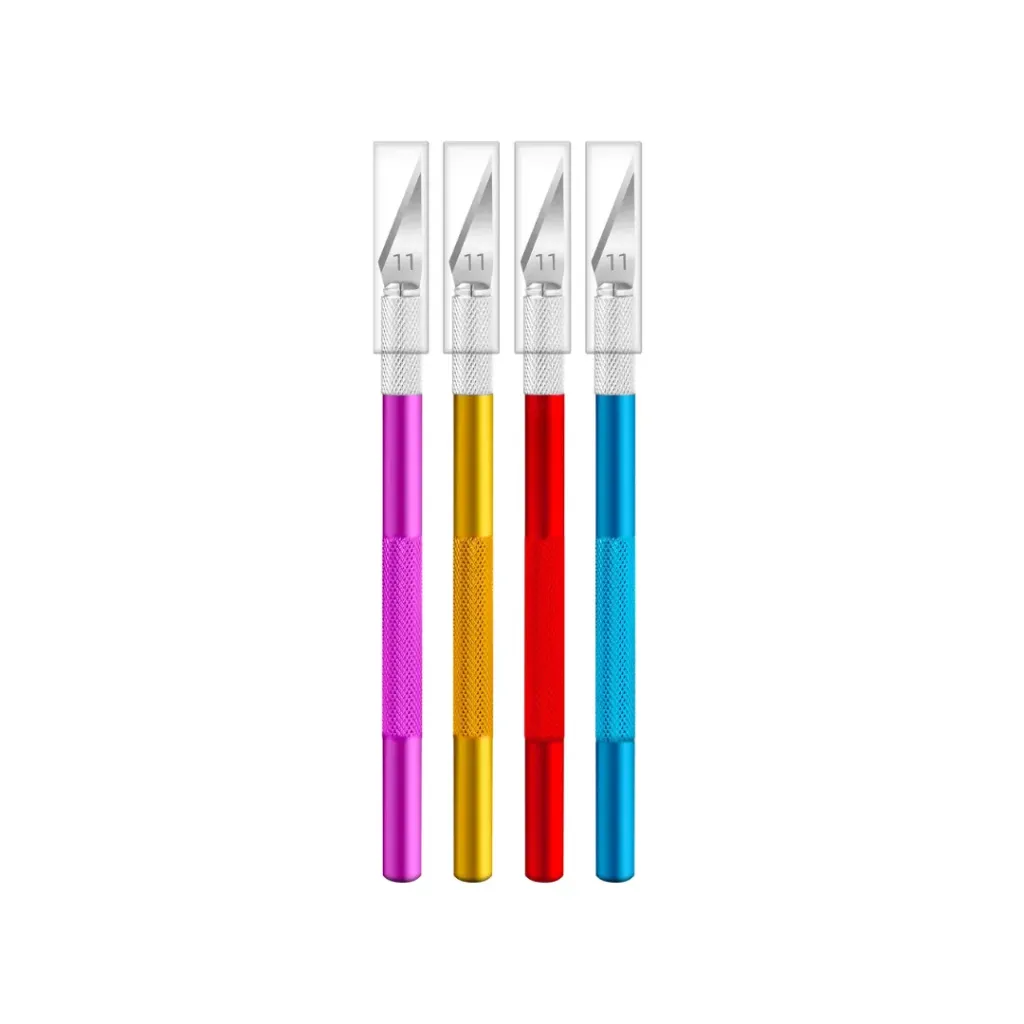 BISTURI EXACTO DE COLORES ALUMINIO X1 UNIDAD