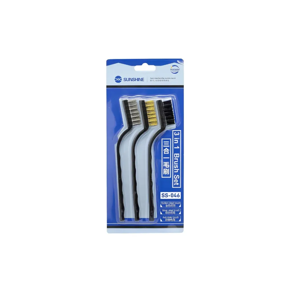 KIT DE CEPILLOS ANTIESTATICOS SUNSHINE SS046 X3 PIEZAS