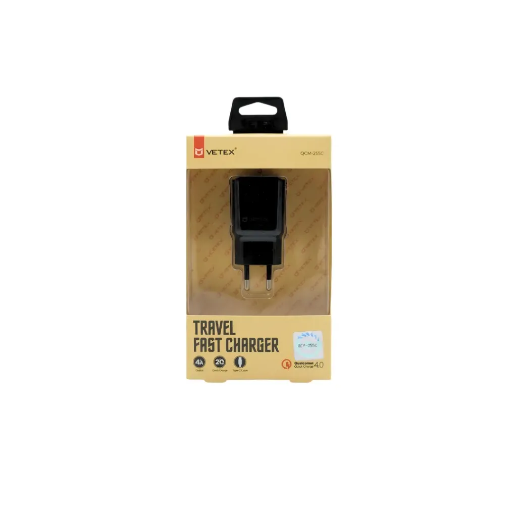 CARGADOR TIPO C VETEX QCM255 4AMP
