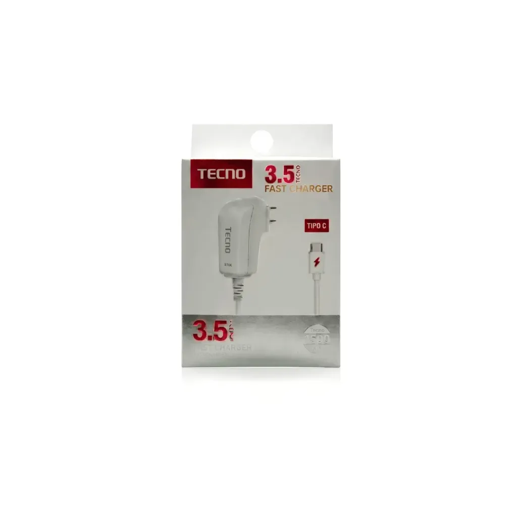 [2918] CARGADOR TECNO COMPLETO TIPO C 3.5A