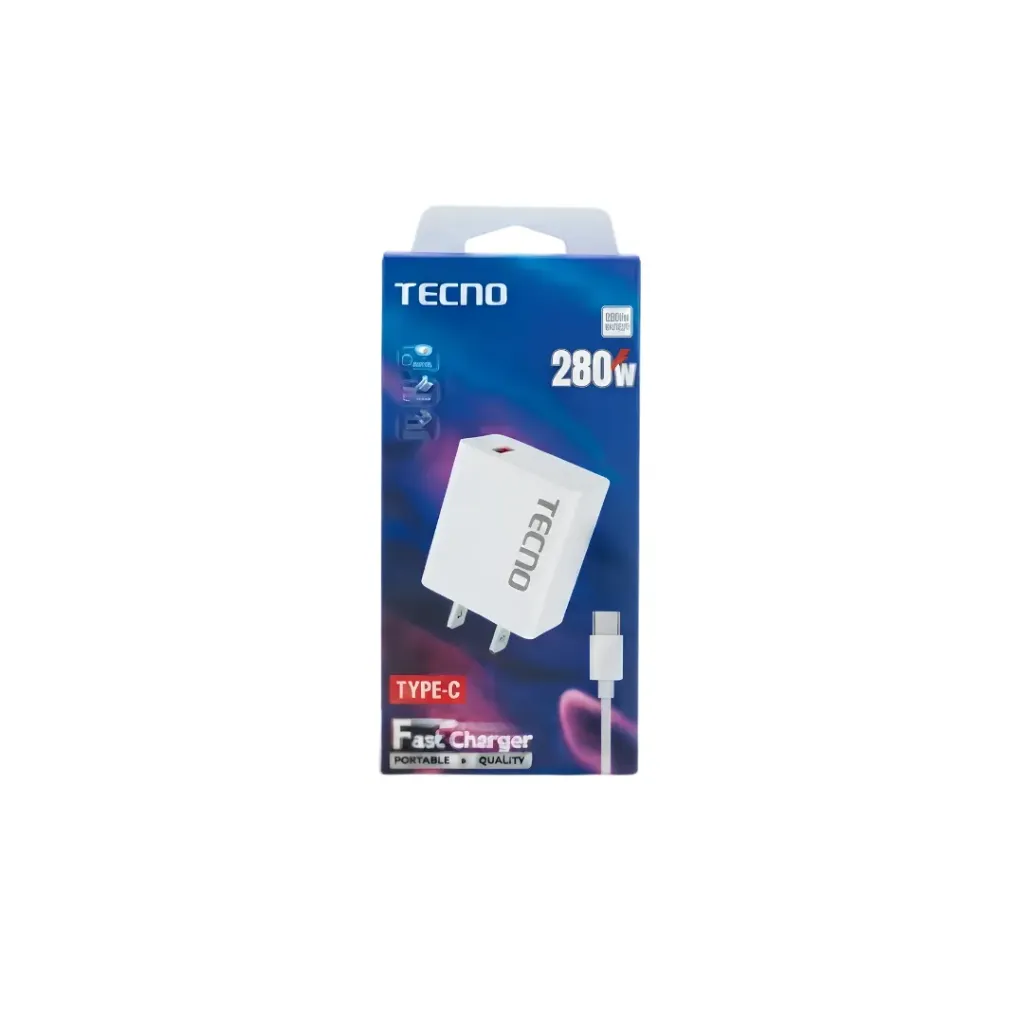 [0457] CARGADOR TECNO TIPO C 280W FAST CHARGER