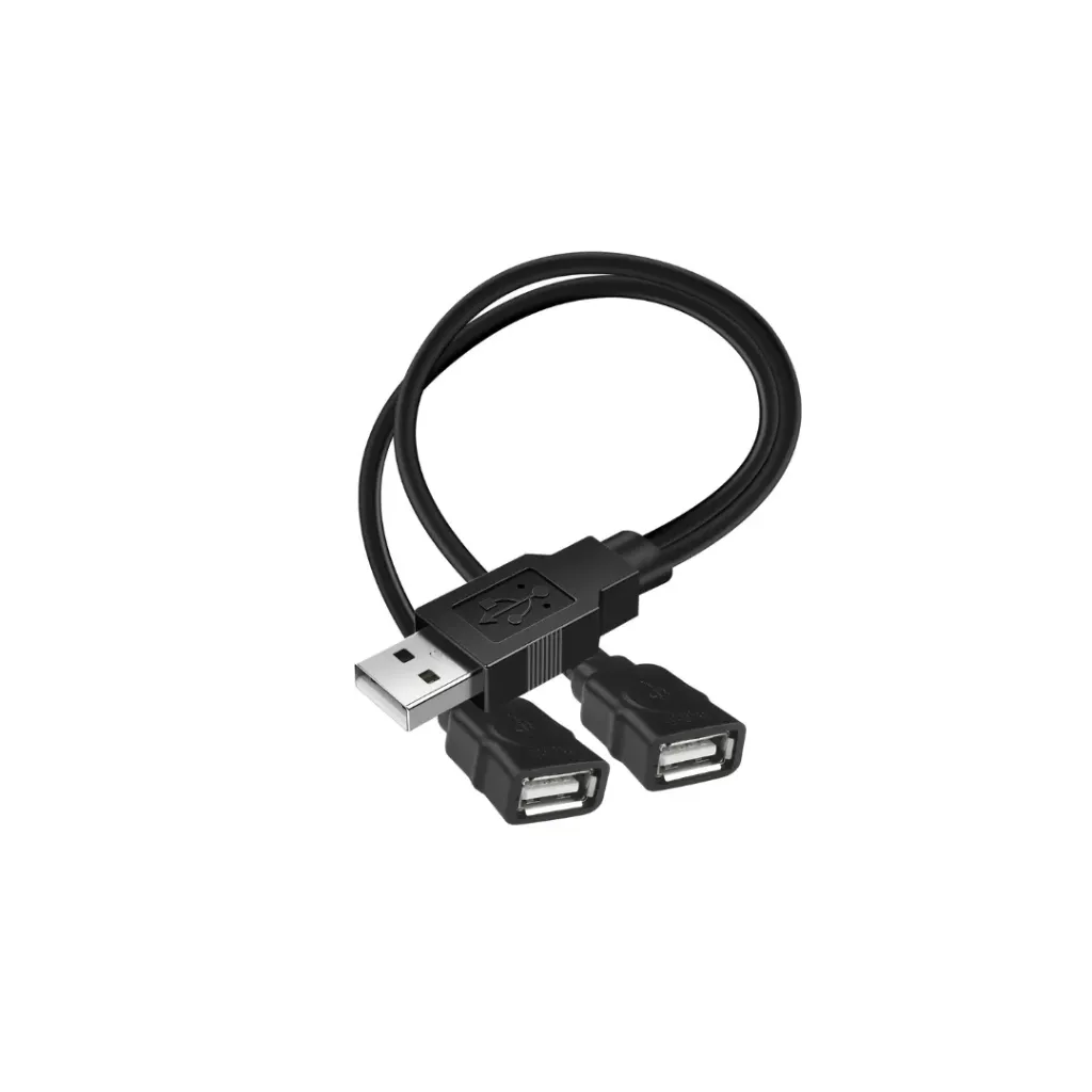 CABLE USB MACHO A DOBLE USB HEMBRA