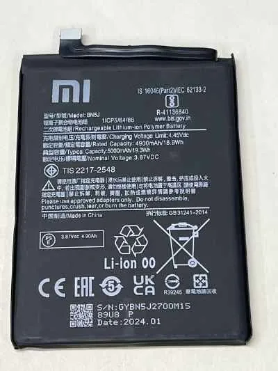 BATERIA XIAOMI NOTE 12 5G 12T 5G 12T PRO POCO X5 5G BN5J