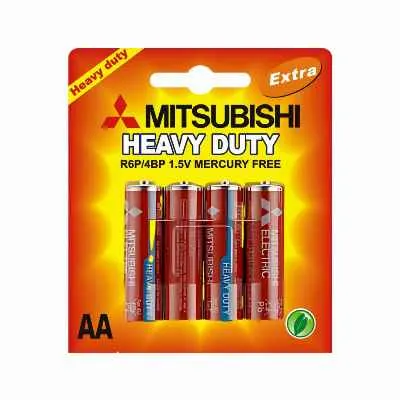 [0698] PILA MITSUBISHI R6P 1.5V AA X4 UNIDADES