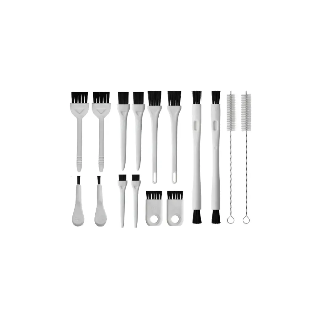 KIT DE CEPILLOS ANTIESTÁTICOS COLOR BLANCO X16 PIEZAS