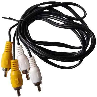 CABLE RCA 2 PUNTAS BLANCO CON AMARILLO