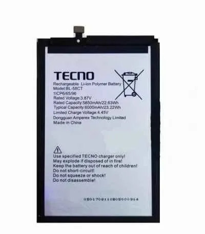 [2741] BATERIA TECNO SPARK 7 7T BL58CT