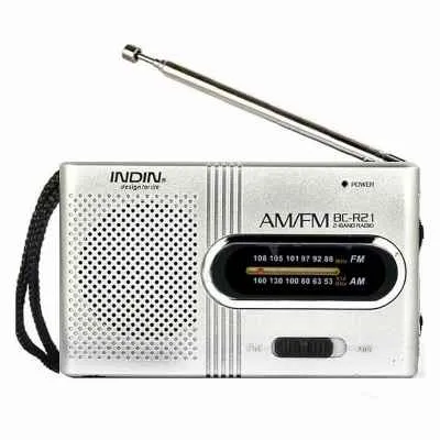 [2831] RADIO AM FM PORTATIL BCR21 USA PILAS