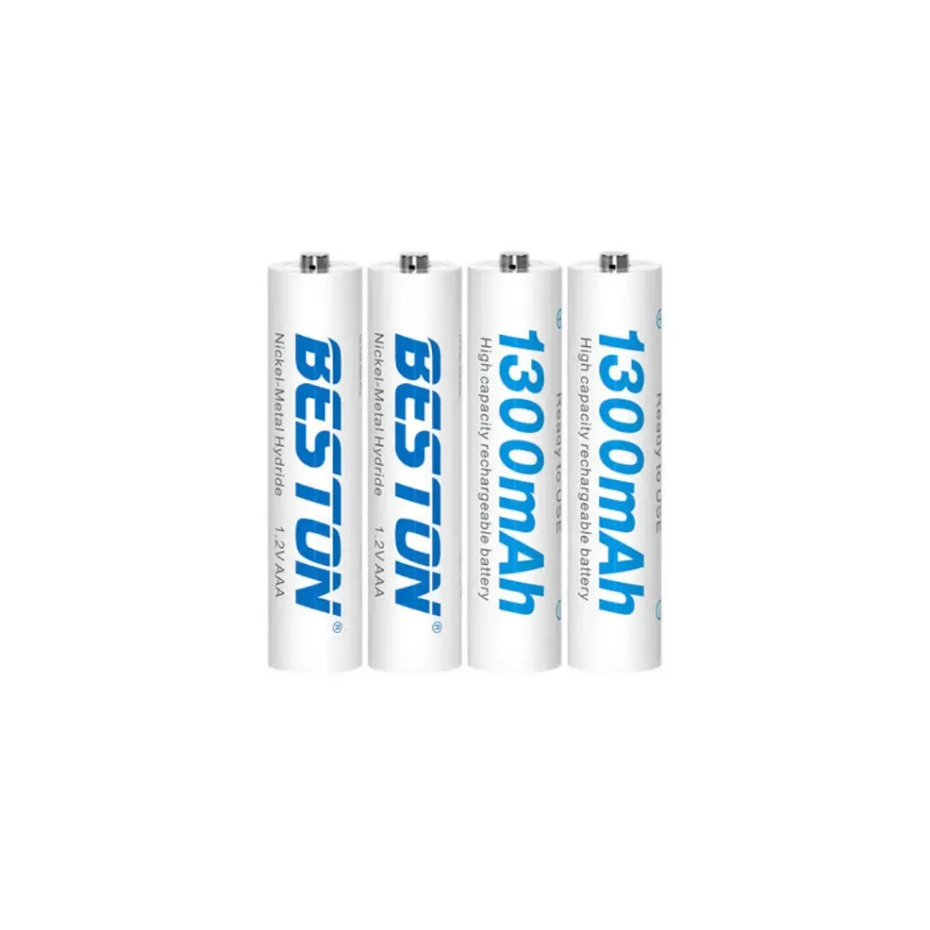 [2912] PILA AAA BESTON RECARGABLE 1300MA X4 UNIDADES