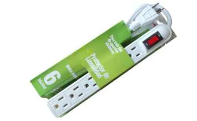 REGLETA 6 TOMAS CON APAGADOR GM018