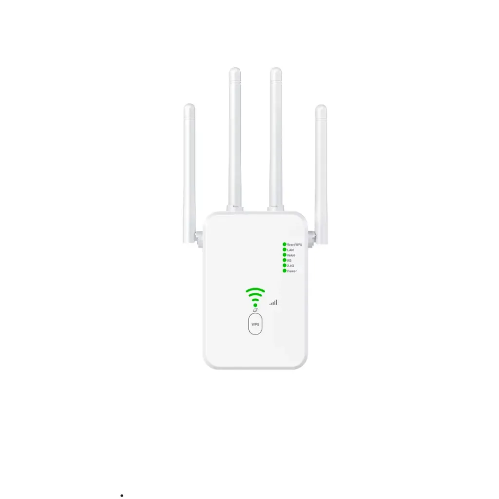 REPETIDOR WIFI DOBLE BANDA AC1200MBPS 2.4G 5G 4 ANTENAS