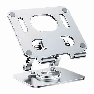 BASE METÁLICA GIRATORIA DE SOPORTE PARA TABLET