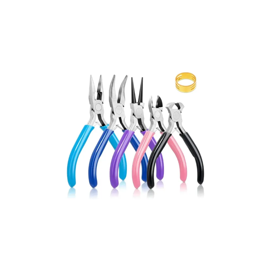 SET DE PIQUETAS ALICATES JEWERLY PLIERS X5 PIEZAS JOYERIA