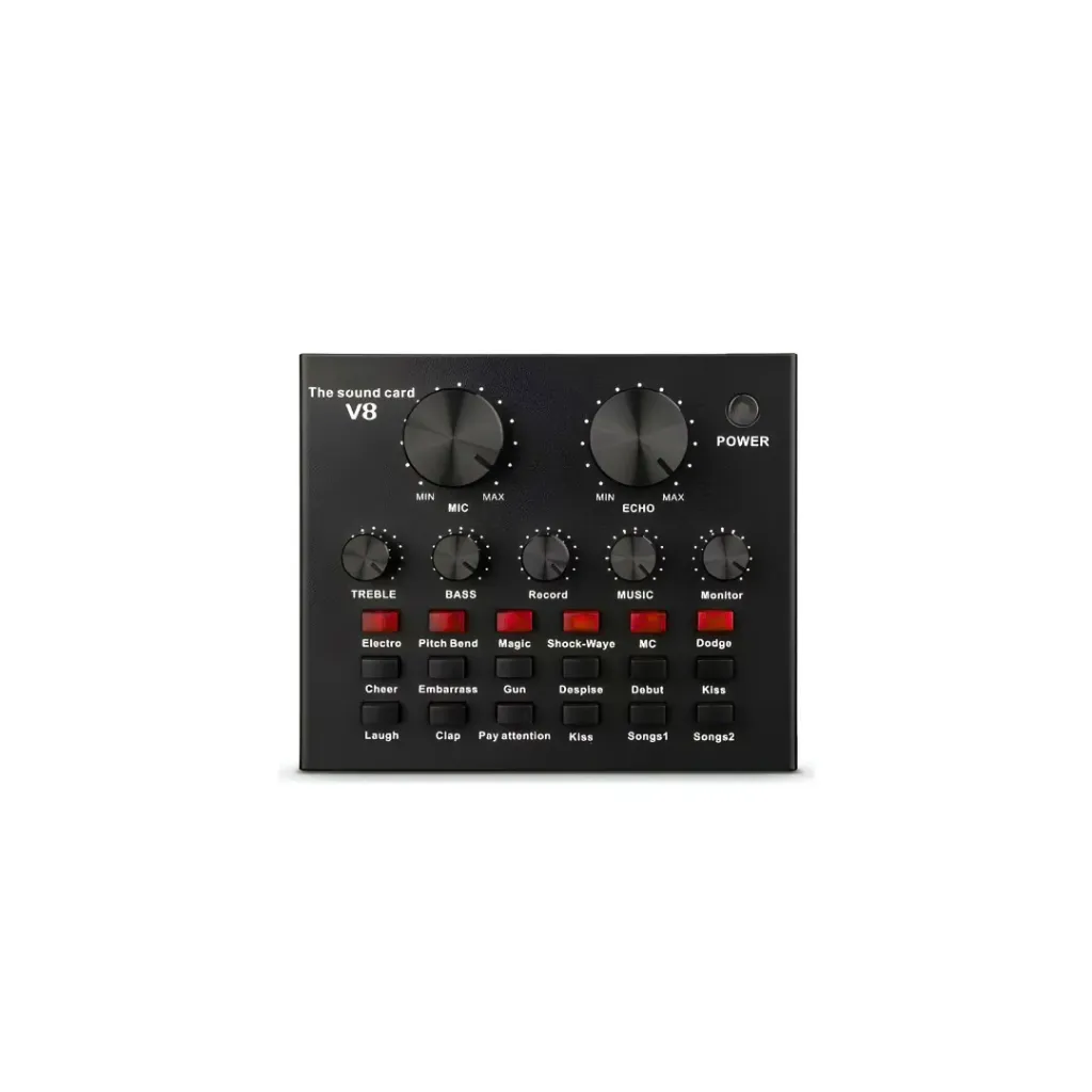 INTERFAZ DE AUDIO TARJETA DE SONIDO V8