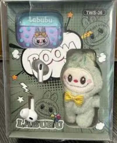 [3451] AUDIFONO INALAMBRICO LABUBU CON LLAVERO