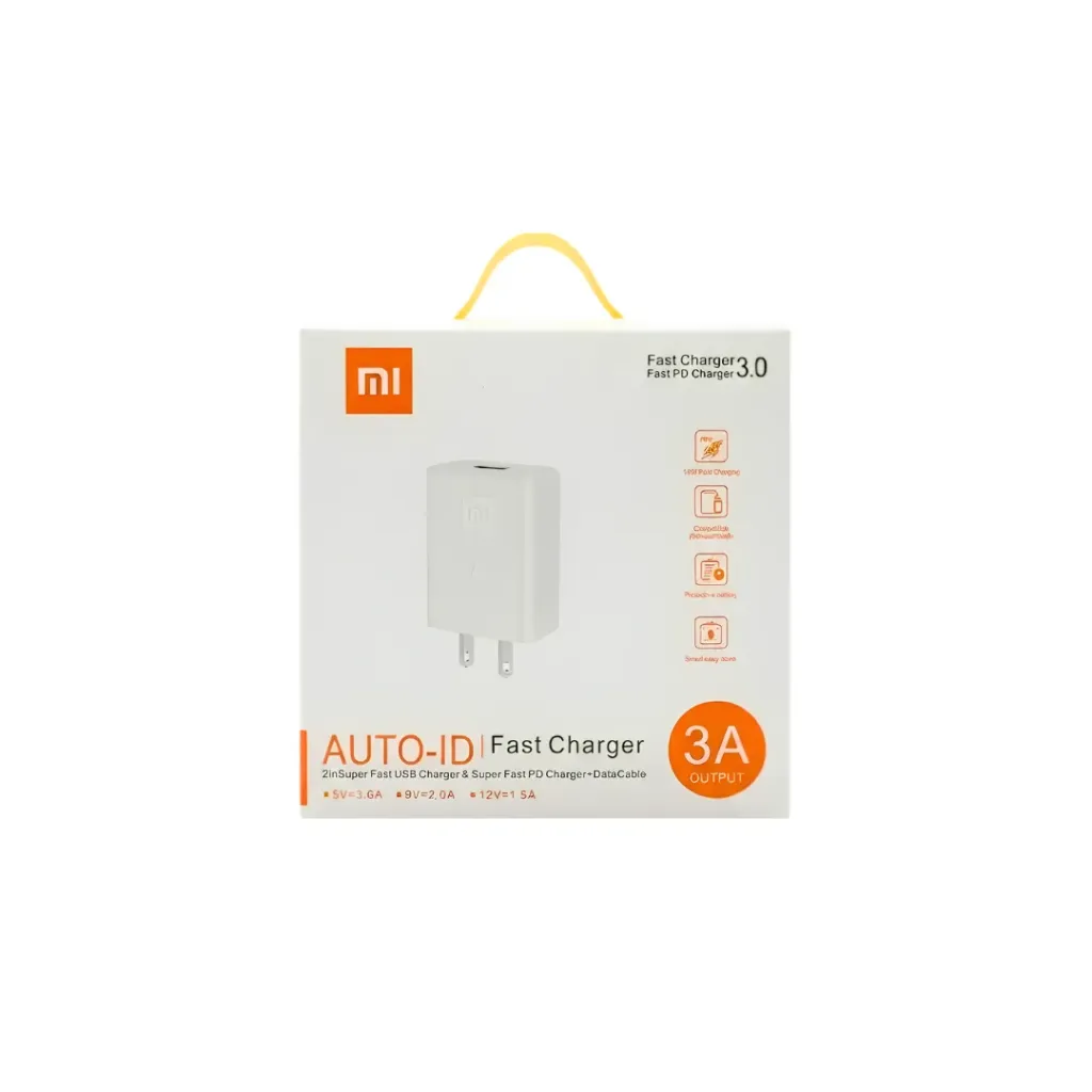 TACO DE CARGA XIAOMI PUERTO TIPO C 3AMP CARGA RAPIDA