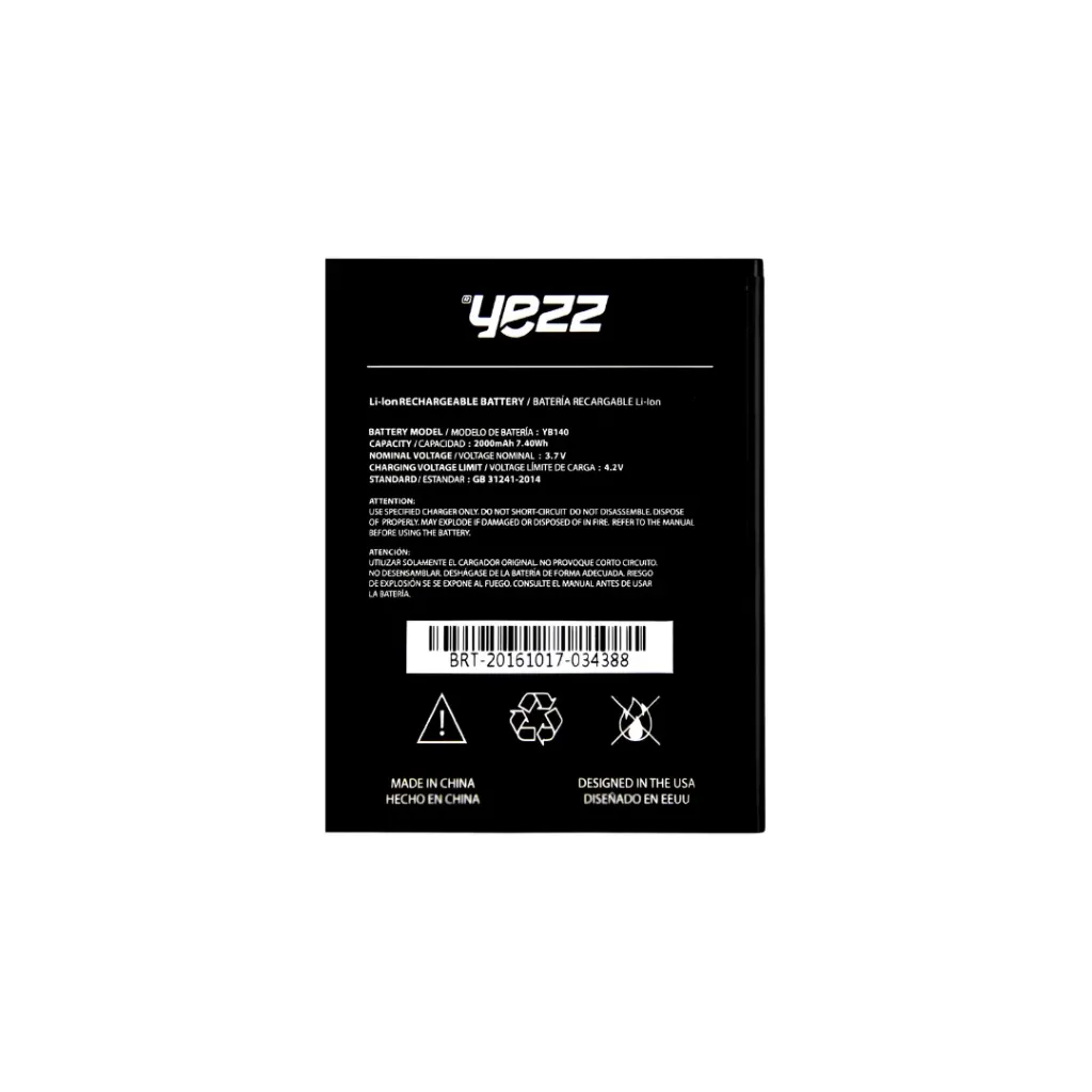 [1183] BATERIA YEZZ ANDY 5E YB140 - OFERTA
