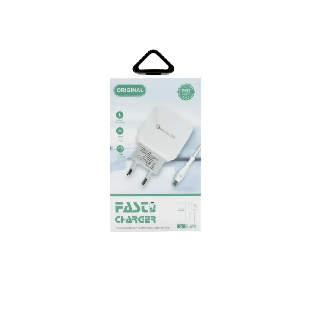 CARGADOR IPHONE LIGHTNING 3AMP QUICK CHARGE