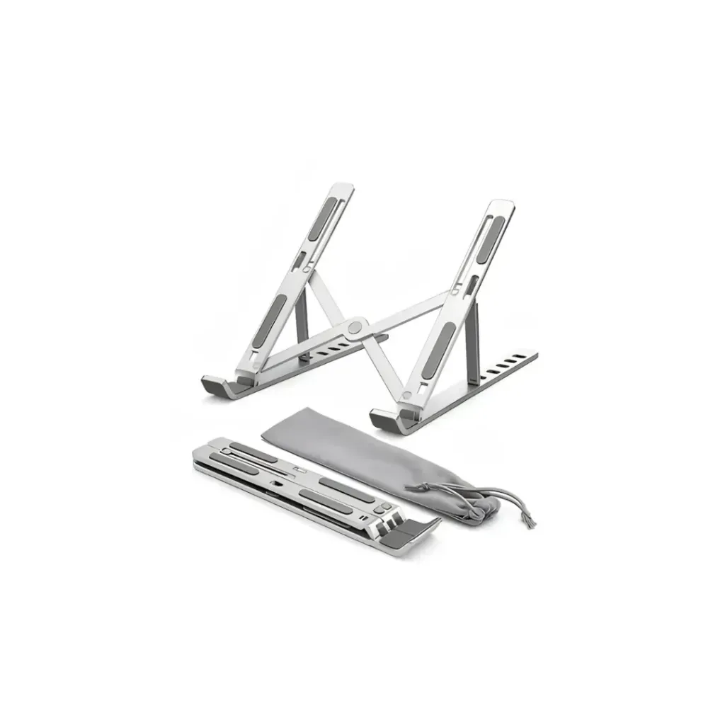 BASE SOPORTE METÁLICA PLEGABLE PARA LAPTOP