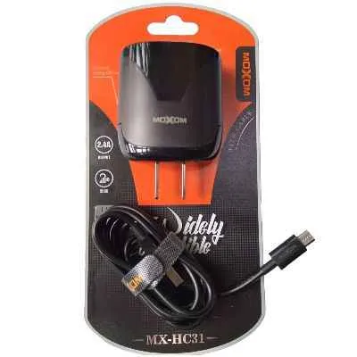 CARGADOR MICRO MOXOM 2.4A MXHC31