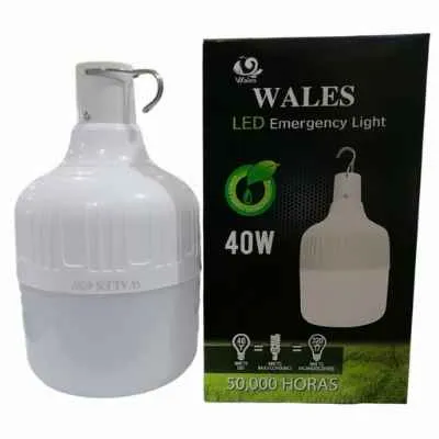 BOMBILLO LED 40W RECARGABLE