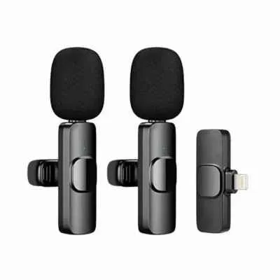 MICROFONO INALAMBRICO K9 IPHONE TIPO C 2 EN 1 LAVALIER QDUH