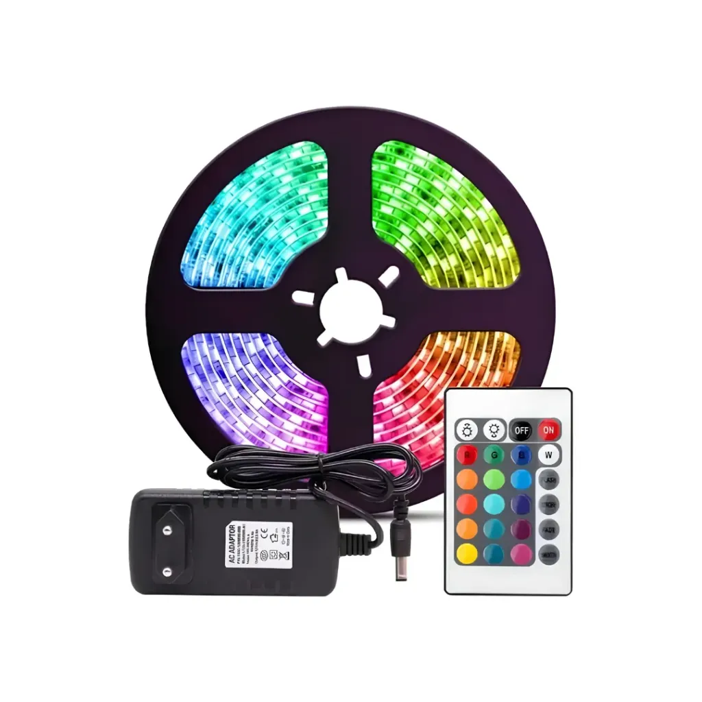[3441] CINTA DE LUCES LED RGB CON REGULADOR 5 METROS