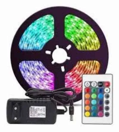 CINTA LED RGB 5MTS CON REGULADOR