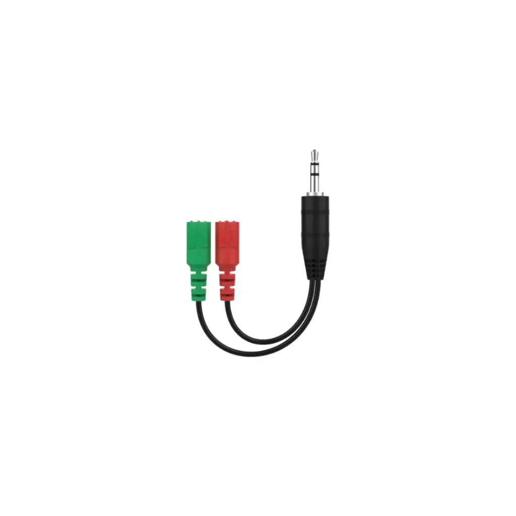 CABLE AUXILIAR DIVISOR PARA AUDIFONO PC 2X1 HEMBRA