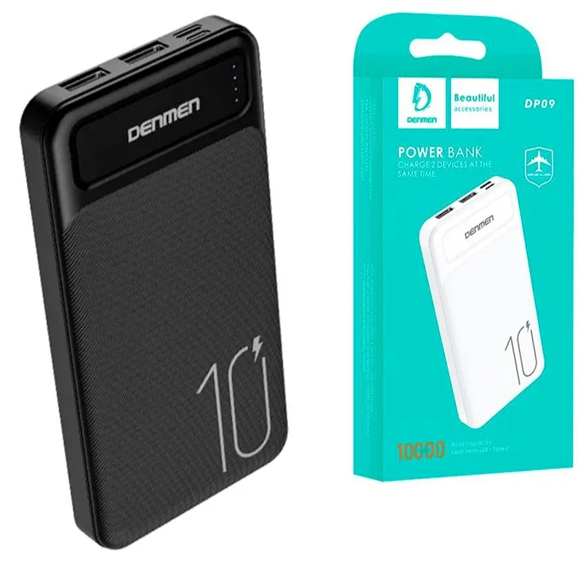 POWER BANK 10.000MAH DENMEN DP09