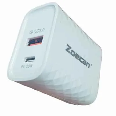 [0816] TACO DE CARGA DOBLE PUERTO USB TIPO C 20W DOUBLEYOU