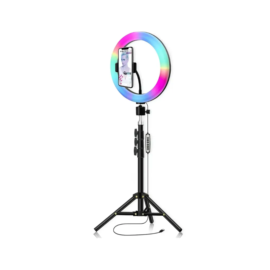 ARO DE LUZ SELFIE RGB MJ33 33CM 13 PULGADAS