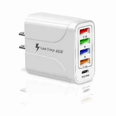 TACO DE CARGA 48W 3.1 AMP 4USB TIPO C