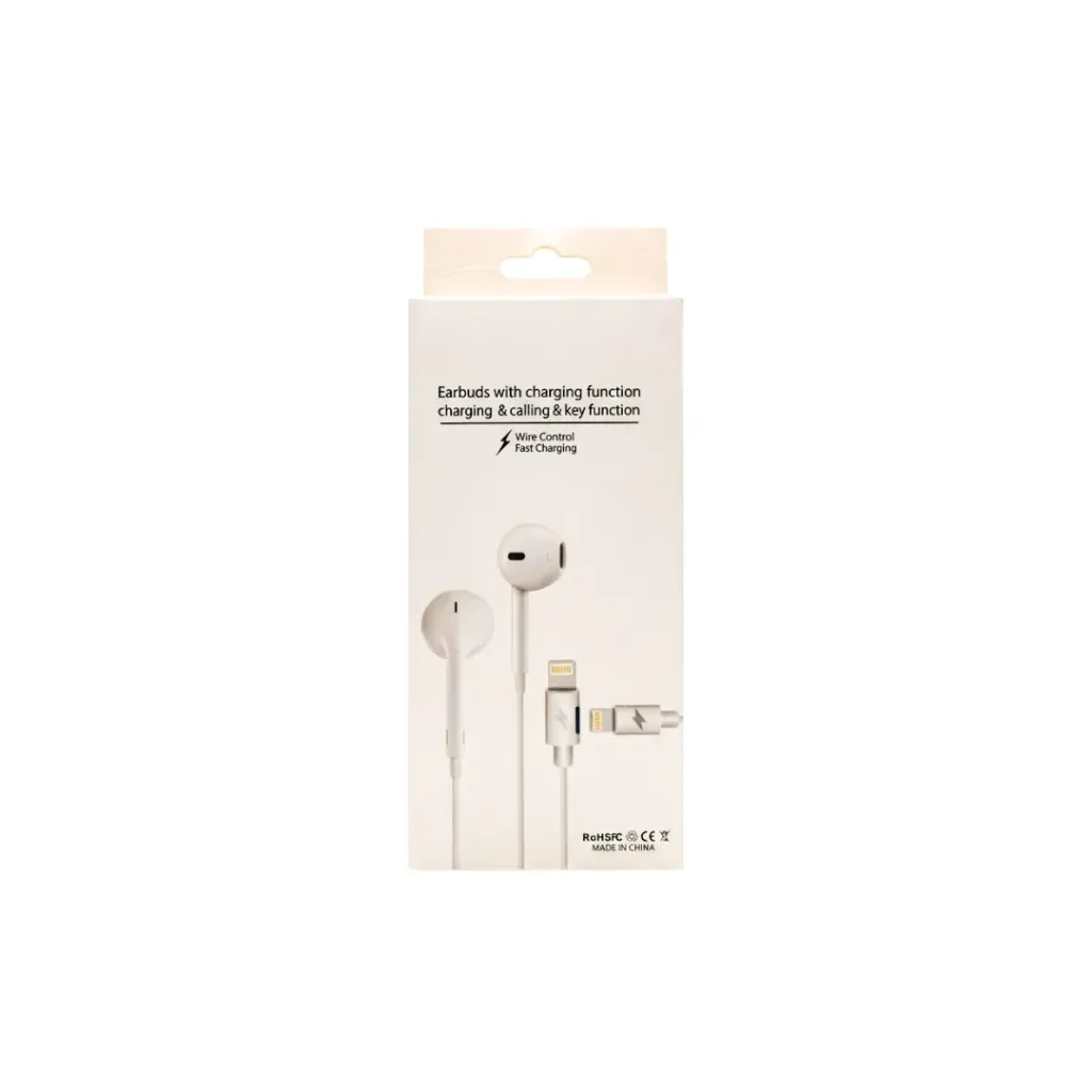 AUDIFONO MANOS LIBRES IPHONE LIGHTNING PUERTO DE CARGA JH013