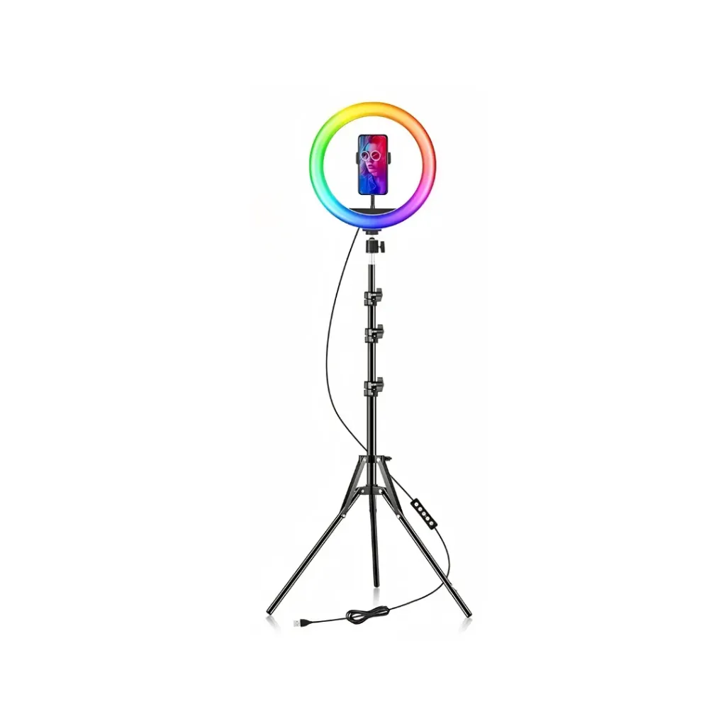 ARO DE LUZ SELFIE RGB MJ26 26CM 10 PULGADAS