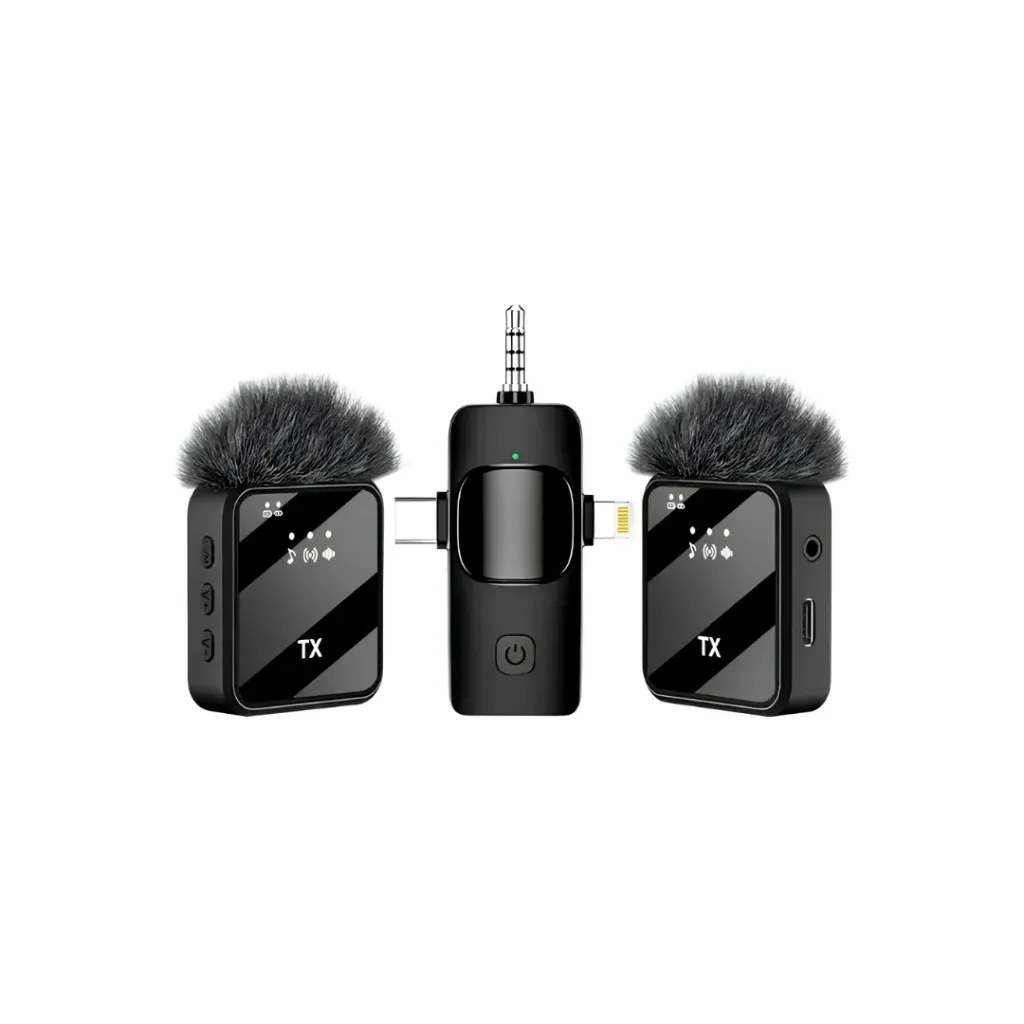 [3446] MICRÓFONO INALÁMBRICO F11 F16 2 EN 1 TIPO C IPHONE PLUG 3.5MM