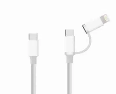 CABLE IPHONE 2 EN 1 LIGHTING / TIPO C