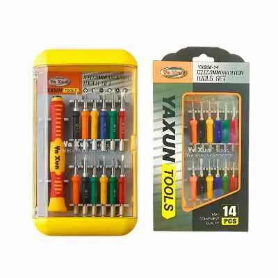 SET DE DESTORNILLADORES YAXUN 14 EN 1 YX80614